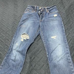 Levi 501 Distressed Jeans
